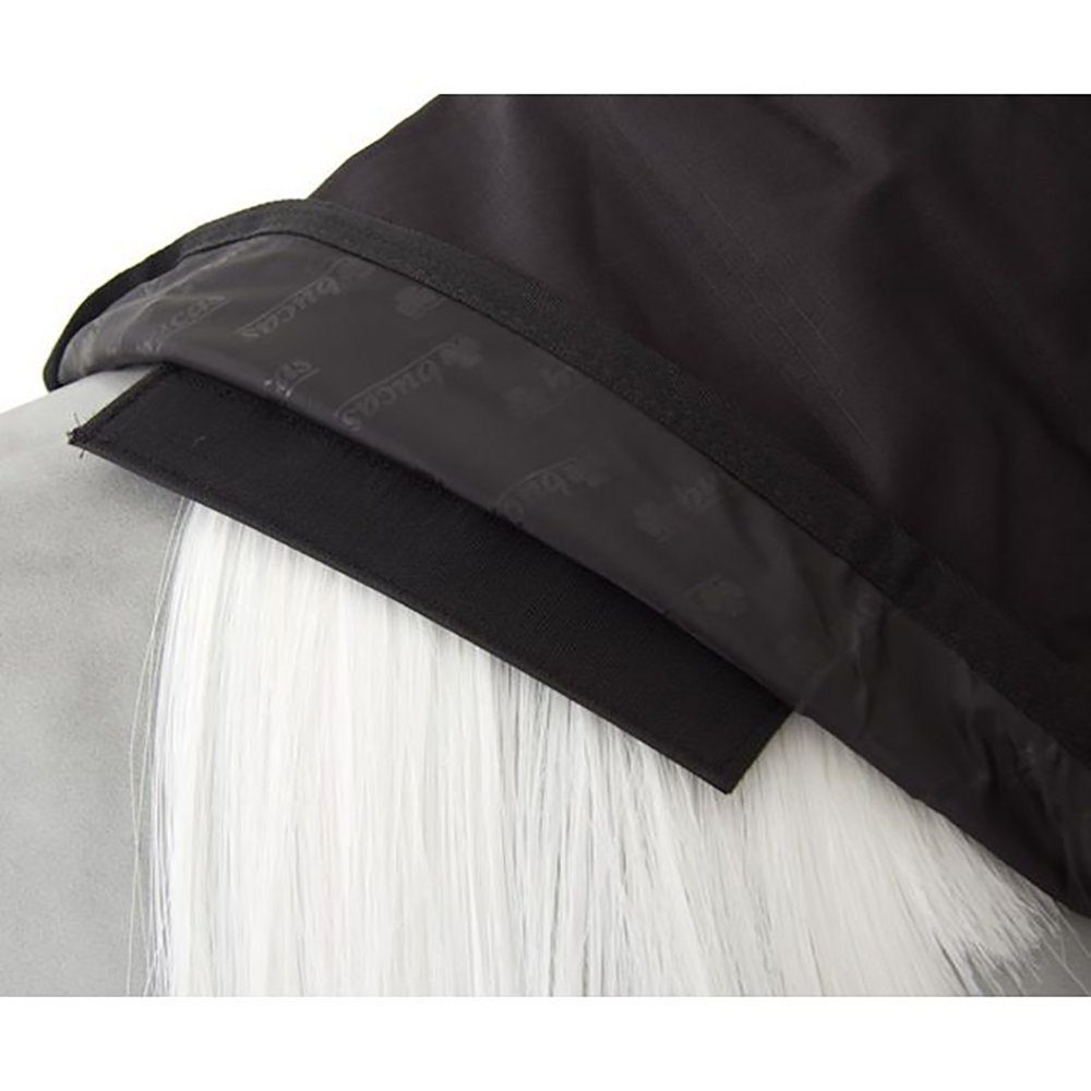 Bucas Pferde-Regendecke Bucas Irish Turnout Light 50g + Neck Set 1200D - black/gold