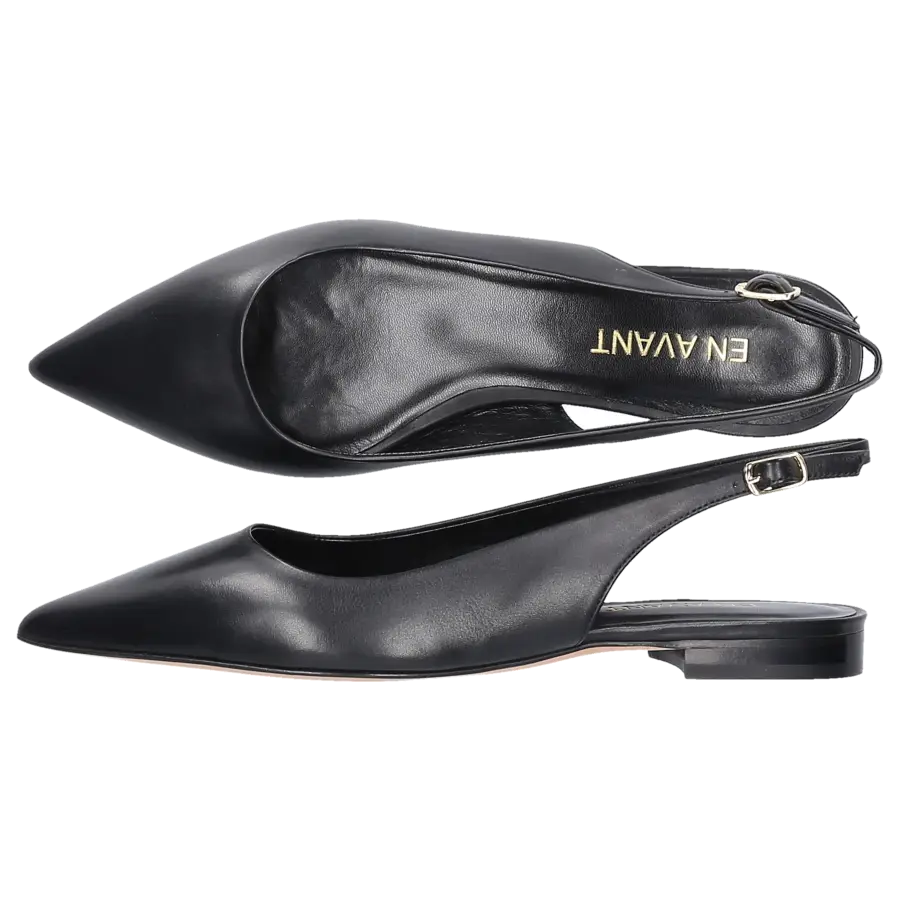 EN AVANT - Sling-Ballerinas 2765 Kalbsleder - schwarz