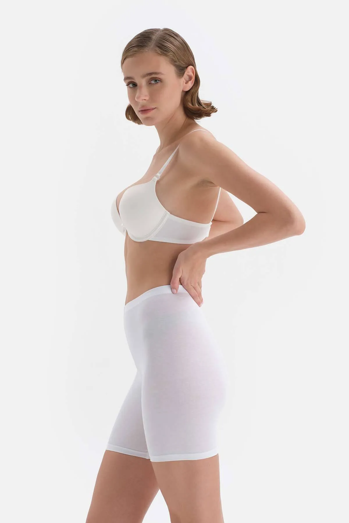 Dagi  Weiße kurze Strumpfhose