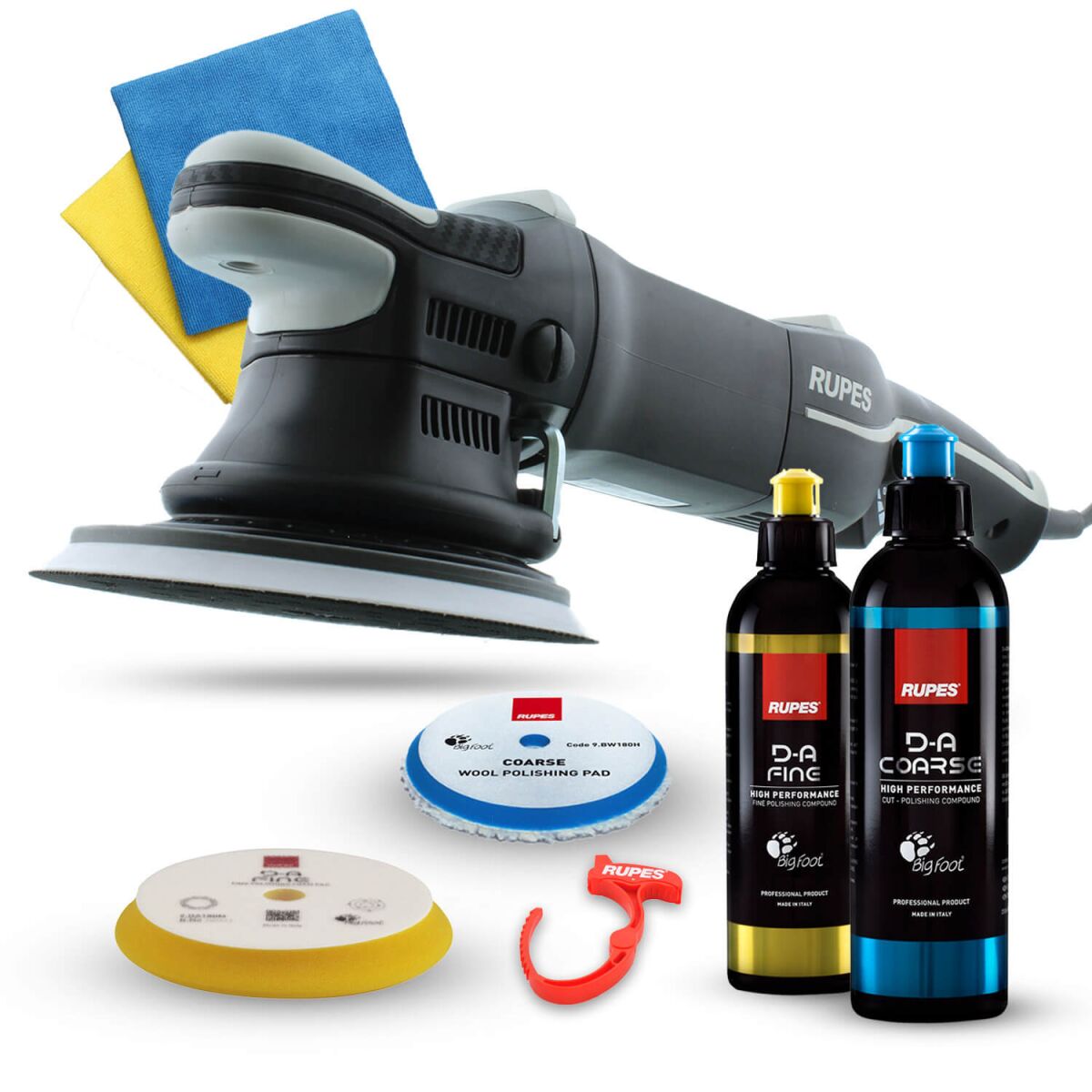 Rupes BigFoot LHR 21MarkIII Exzenterpoliermaschine Basis Kit, 8-teilig