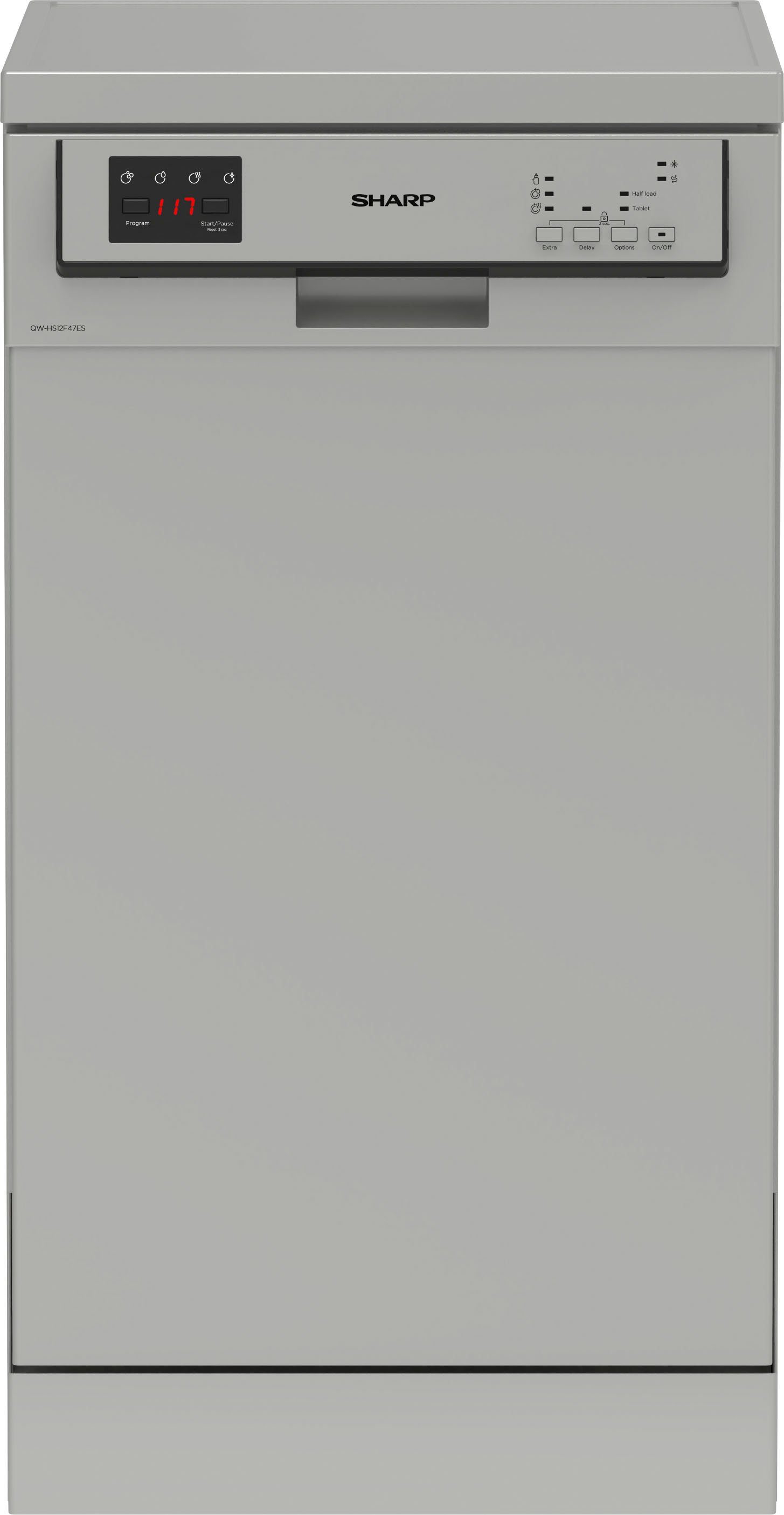 Sharp Standgeschirrspüler, QW-HS12F47ES-DE, 11 l, 10 Maßgedecke