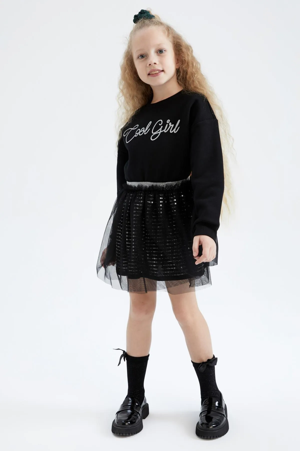 DeFacto  Langarm-T-Shirt-Tutu-Rock für Mädchen, 2-teiliges Set Y8950a622wn