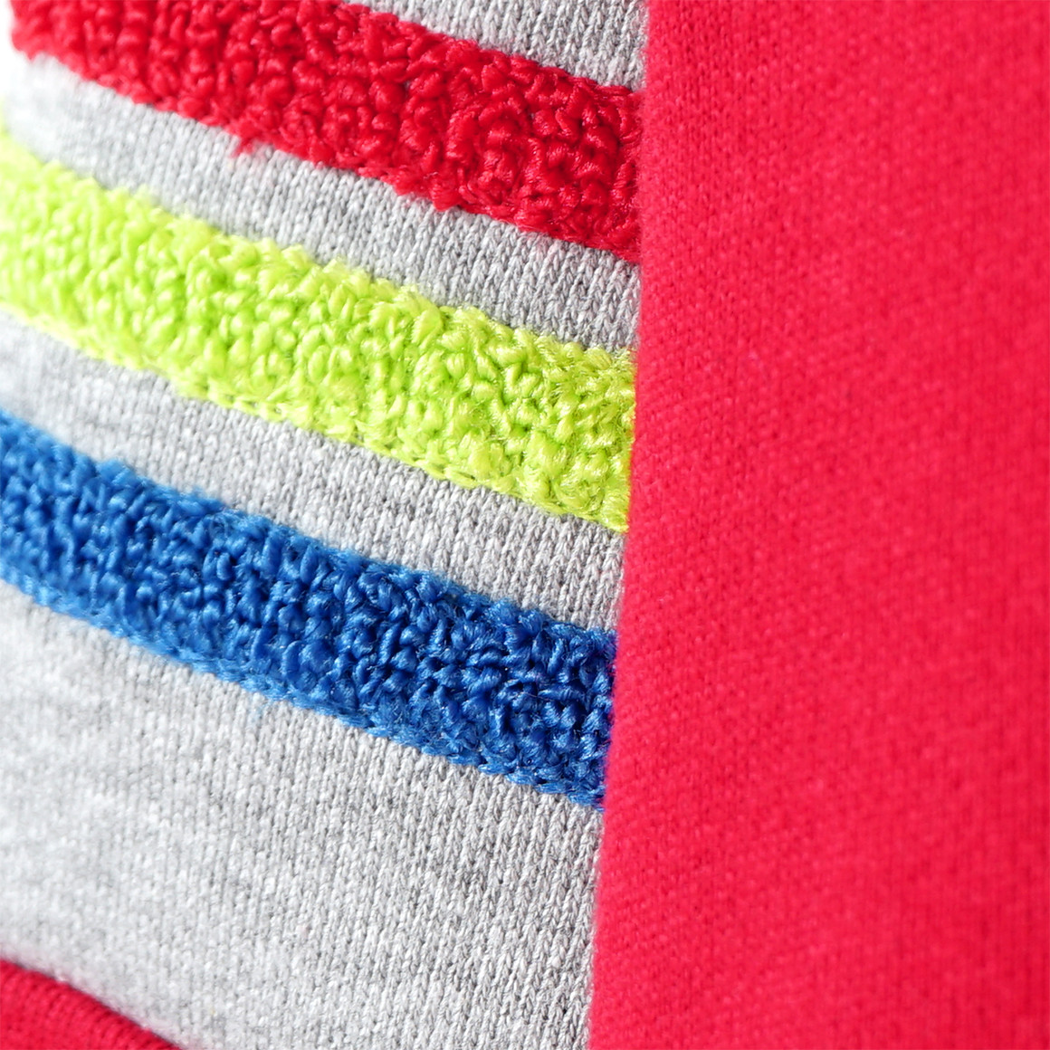 Kinder Hoodie mit bunter Frottee-Applikation
