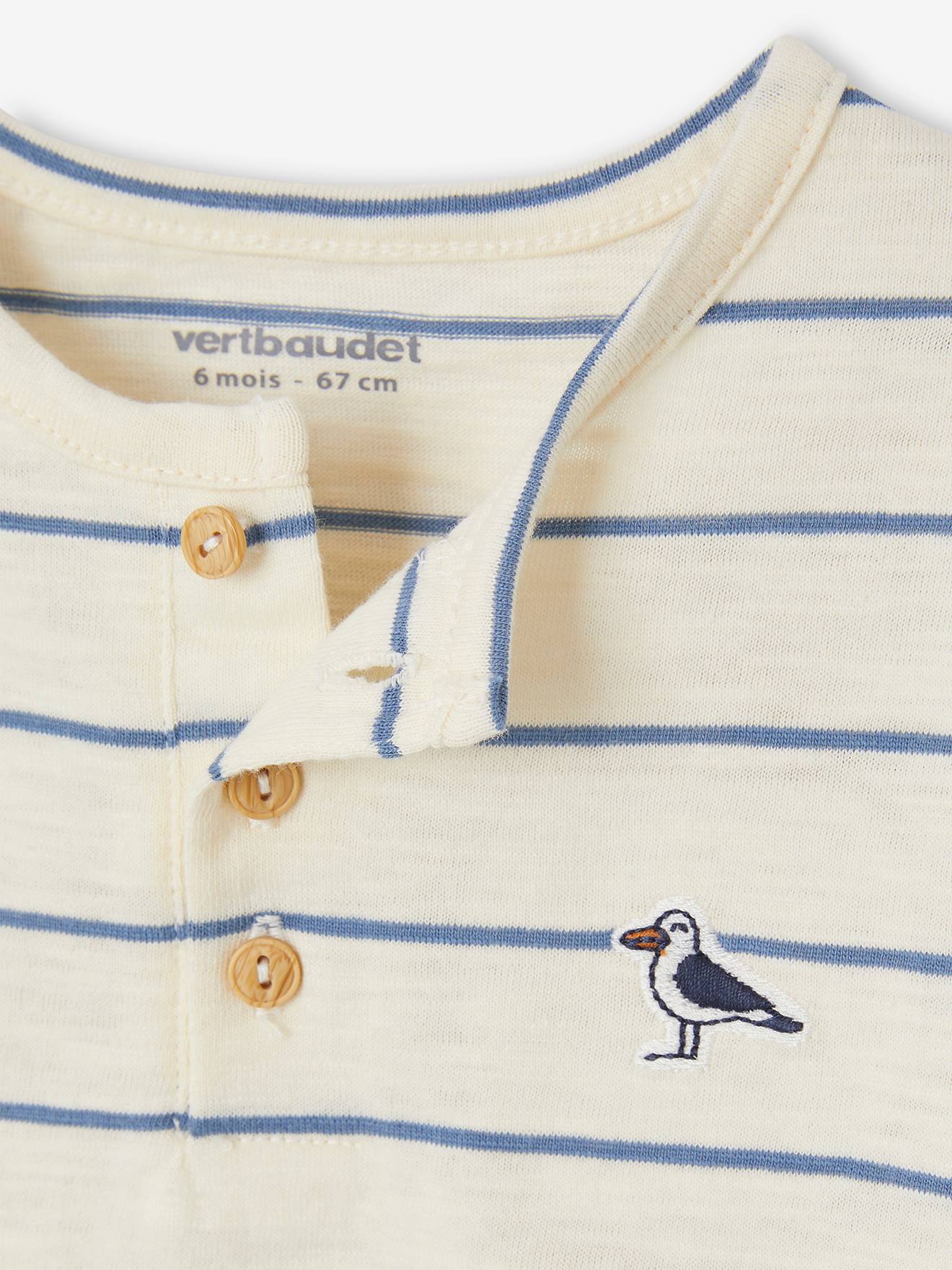 Vertbaudet Baby-Set: T-Shirt & Shorts - mokka