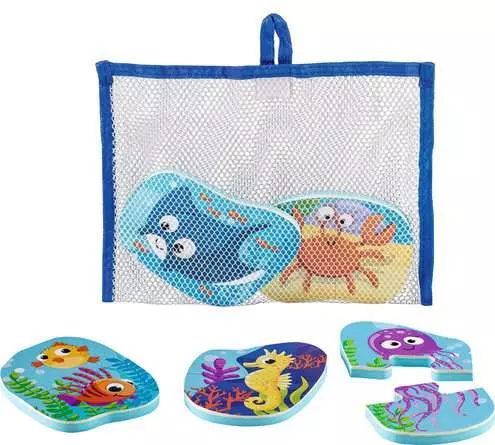 Plitsch-Platsch-Puzzle Meerestiere - Babyspielzeug ab 12 Monaten
