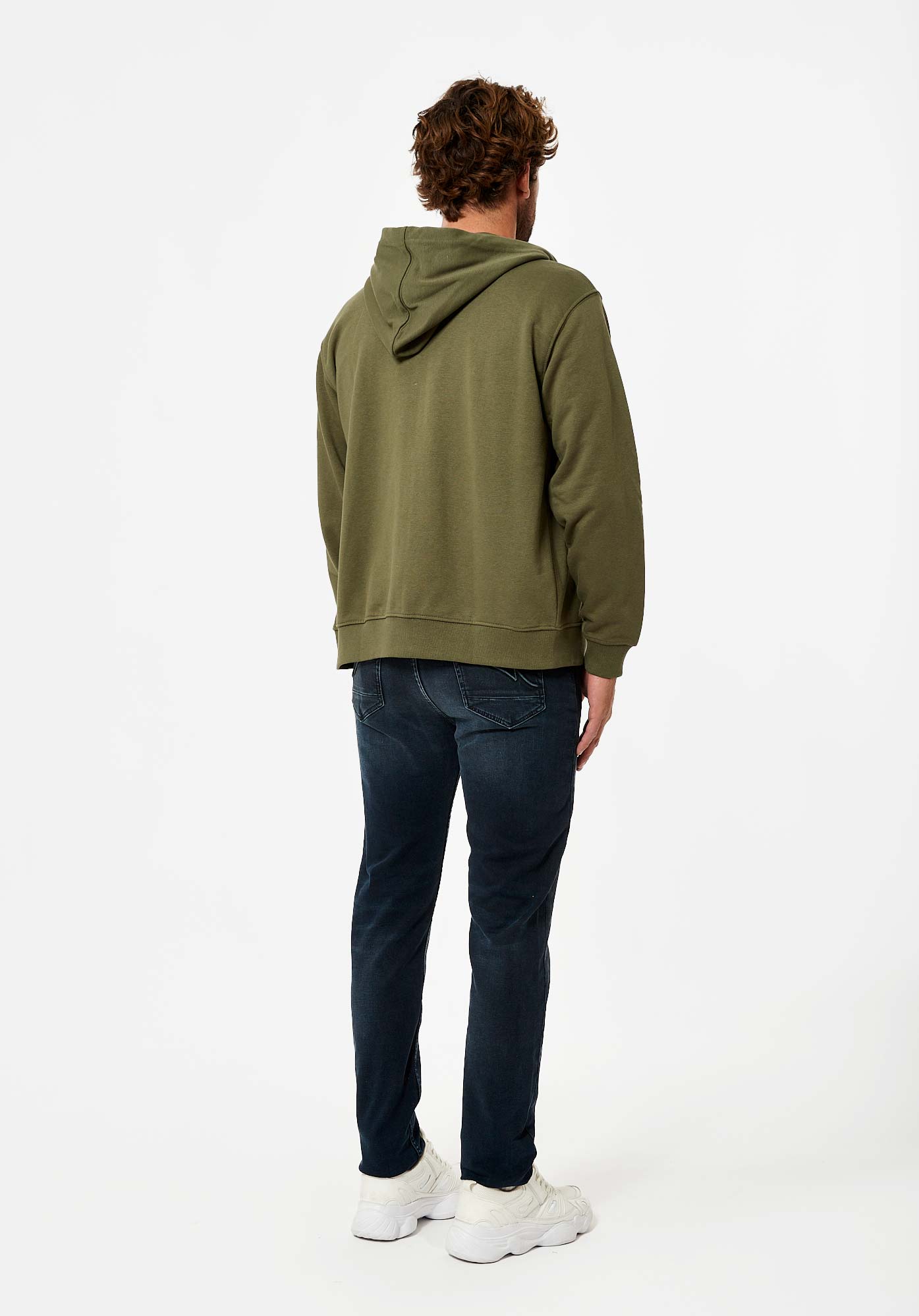 BARTO  Sweat zippé kaki Homme