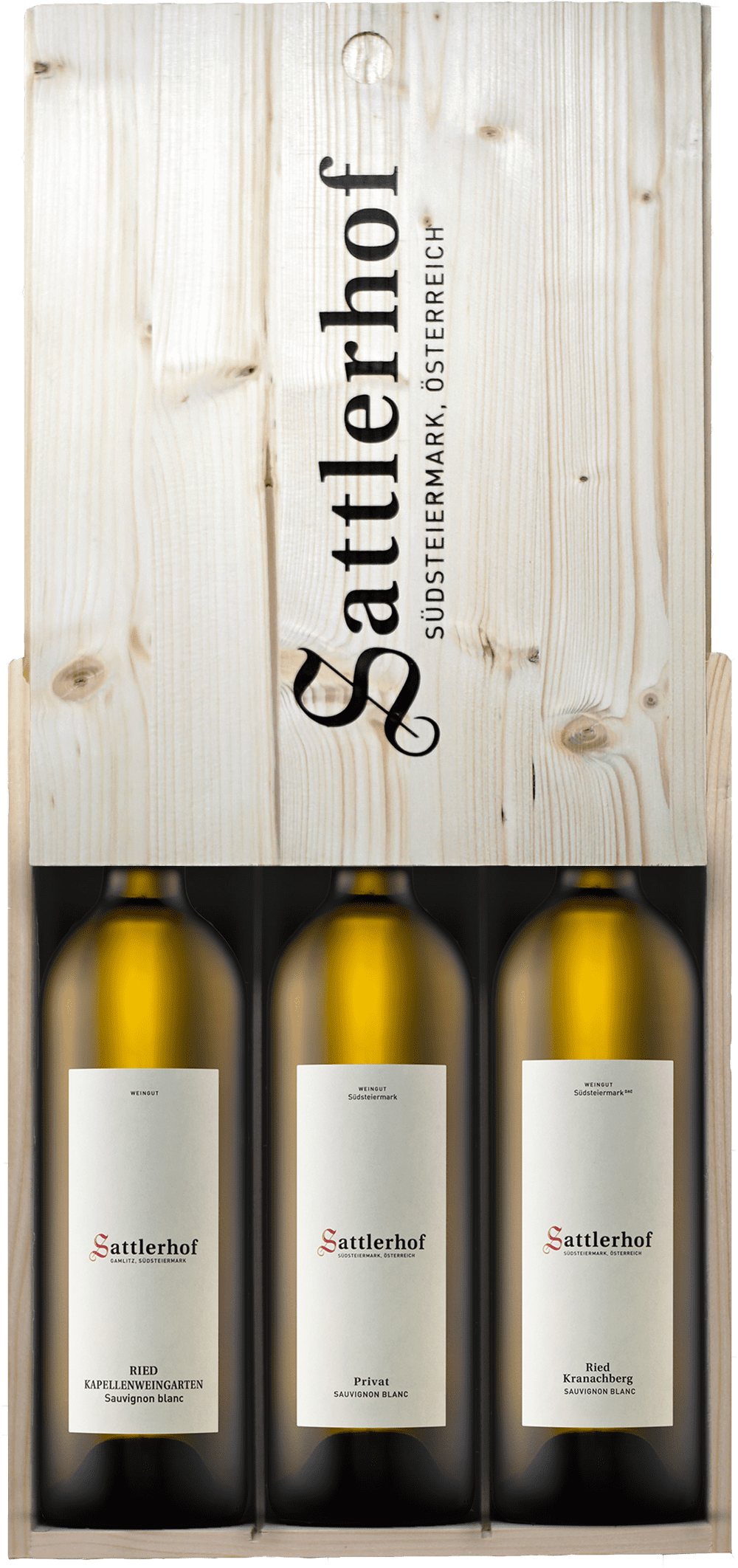 Sattlerhof Sammlerbox: Sauvignon Blanc Kollektionskiste 2019