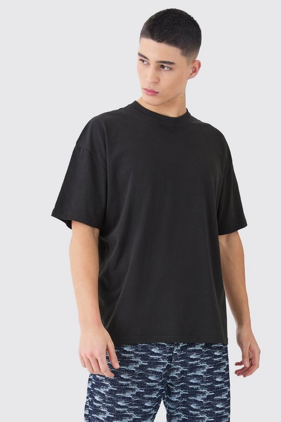 Oversized Heavyweight Worldwide Embroidered T-shirt