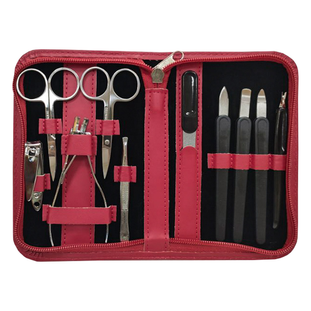 TOP Selection Maniküre-/Pediküre 10tlg - Rot
