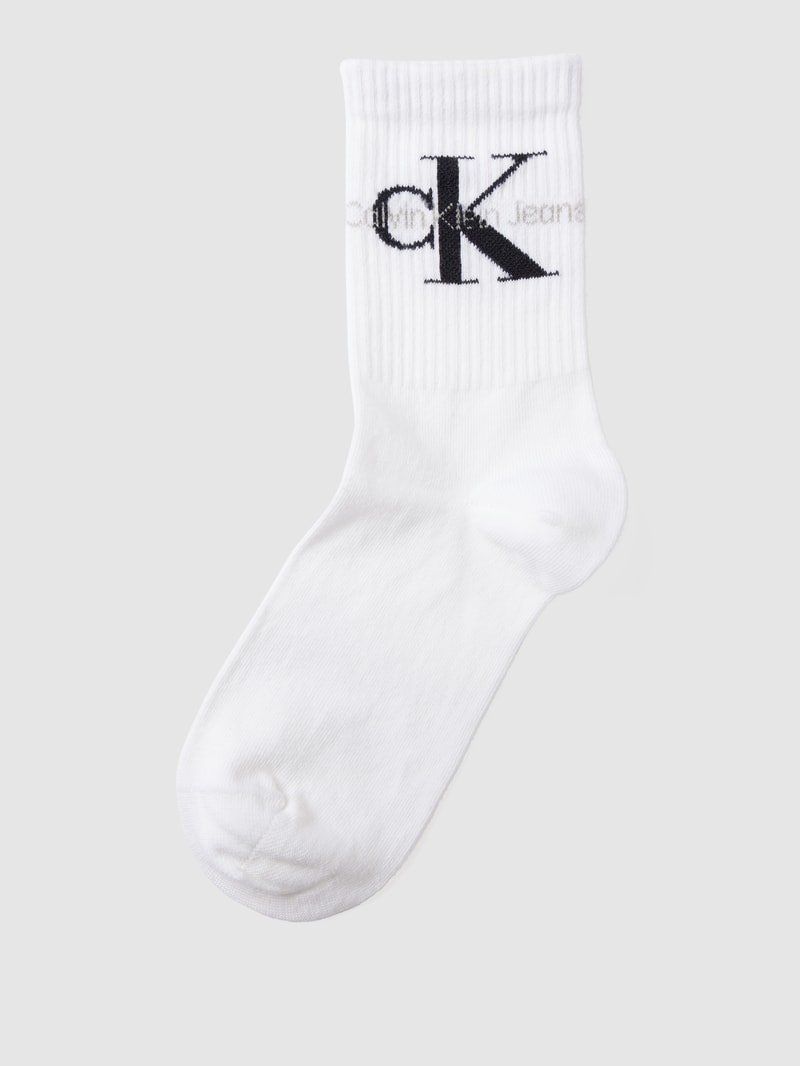 Socken in Ripp-Optik in weiss