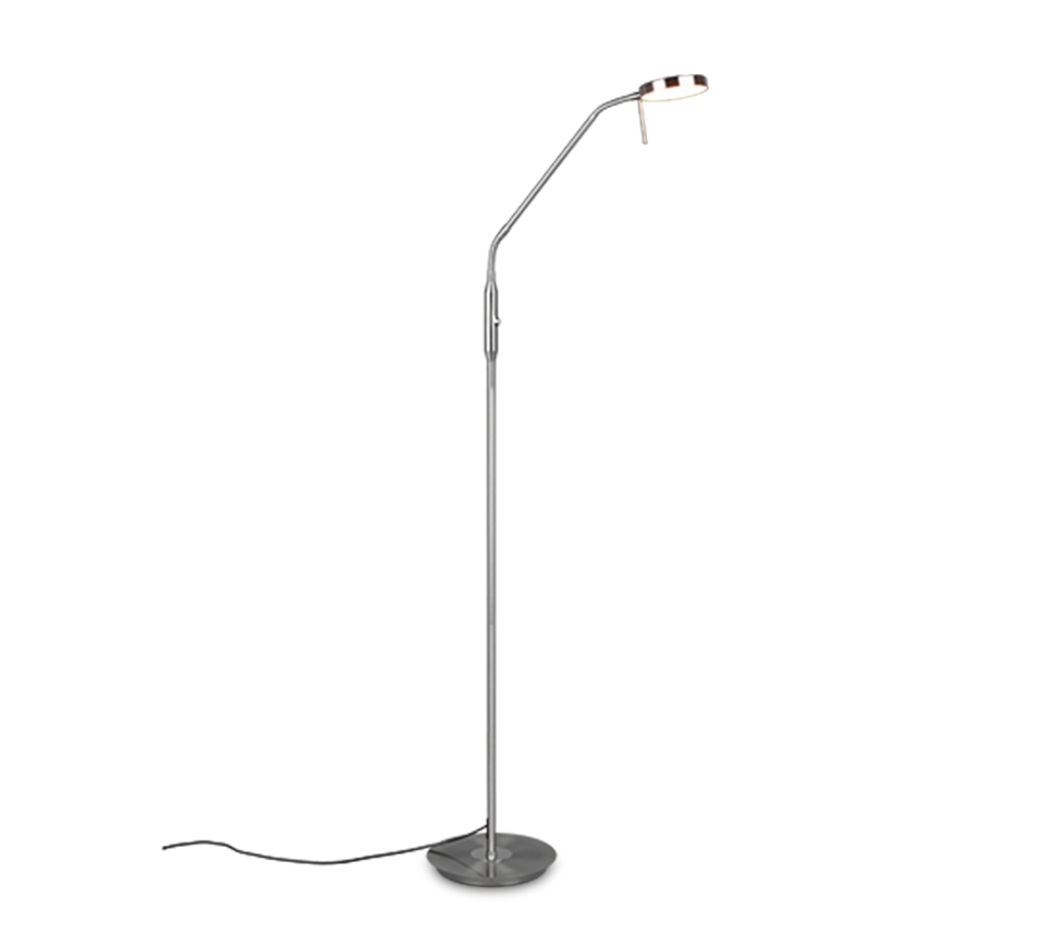 TRIO LED Stehleuchte Monza Nickel