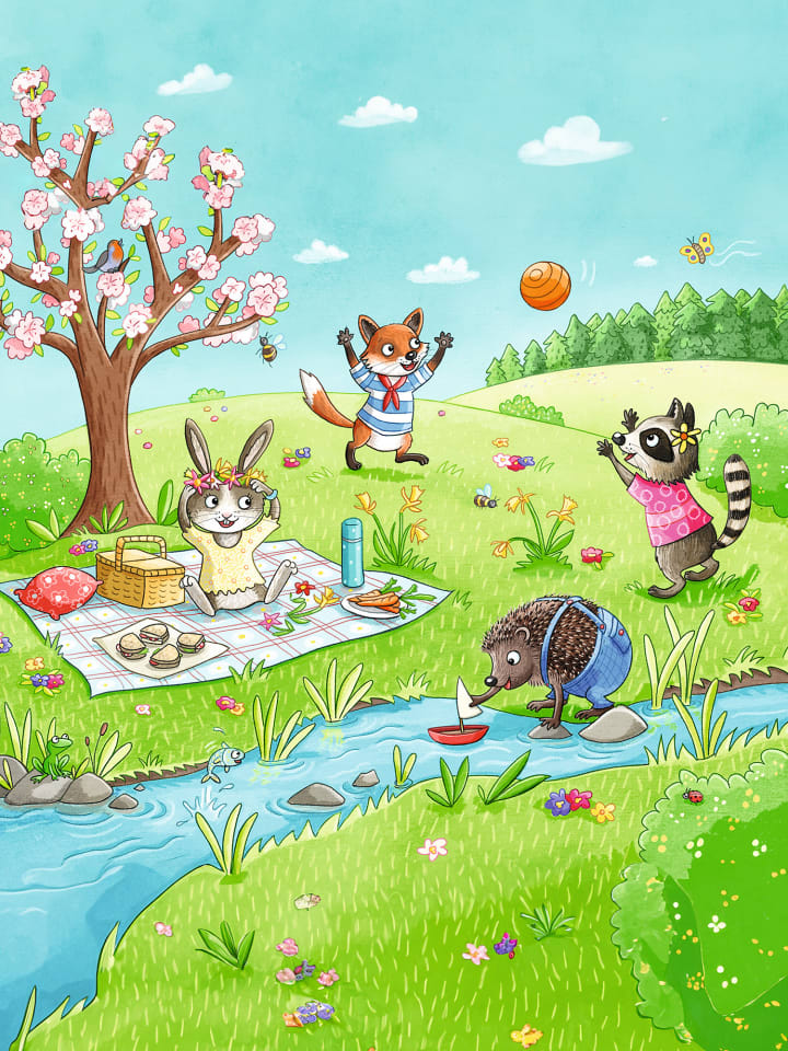 Haba Puzzle Jahreszeiten in mehrfarbig günstig kaufen onesize