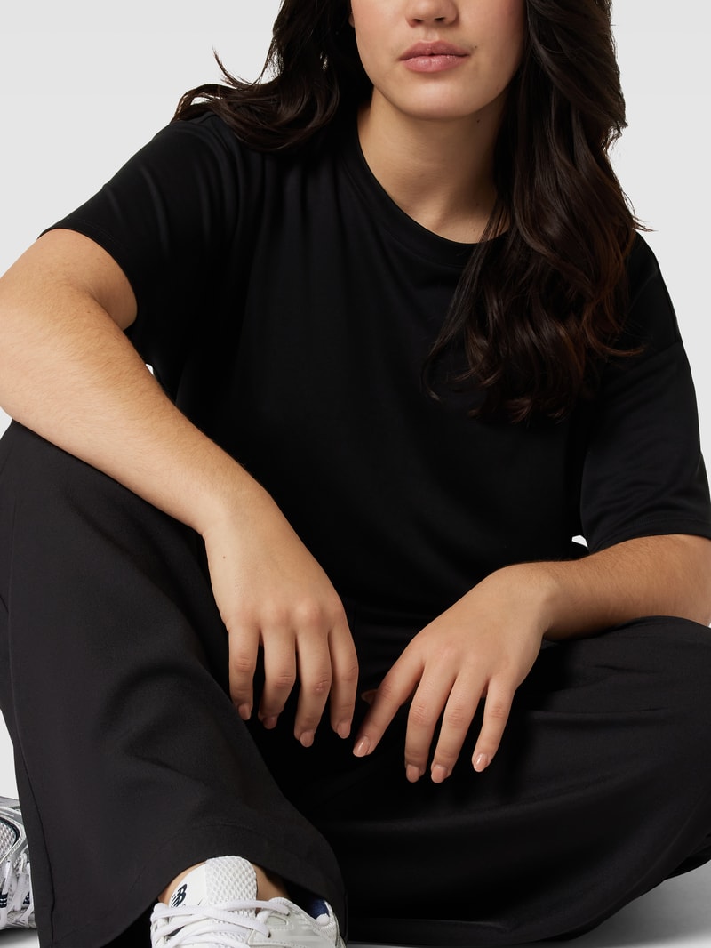PLUS SIZE Sweatpants mit elastischem Bund Modell 'CARTHEA' in schwarz