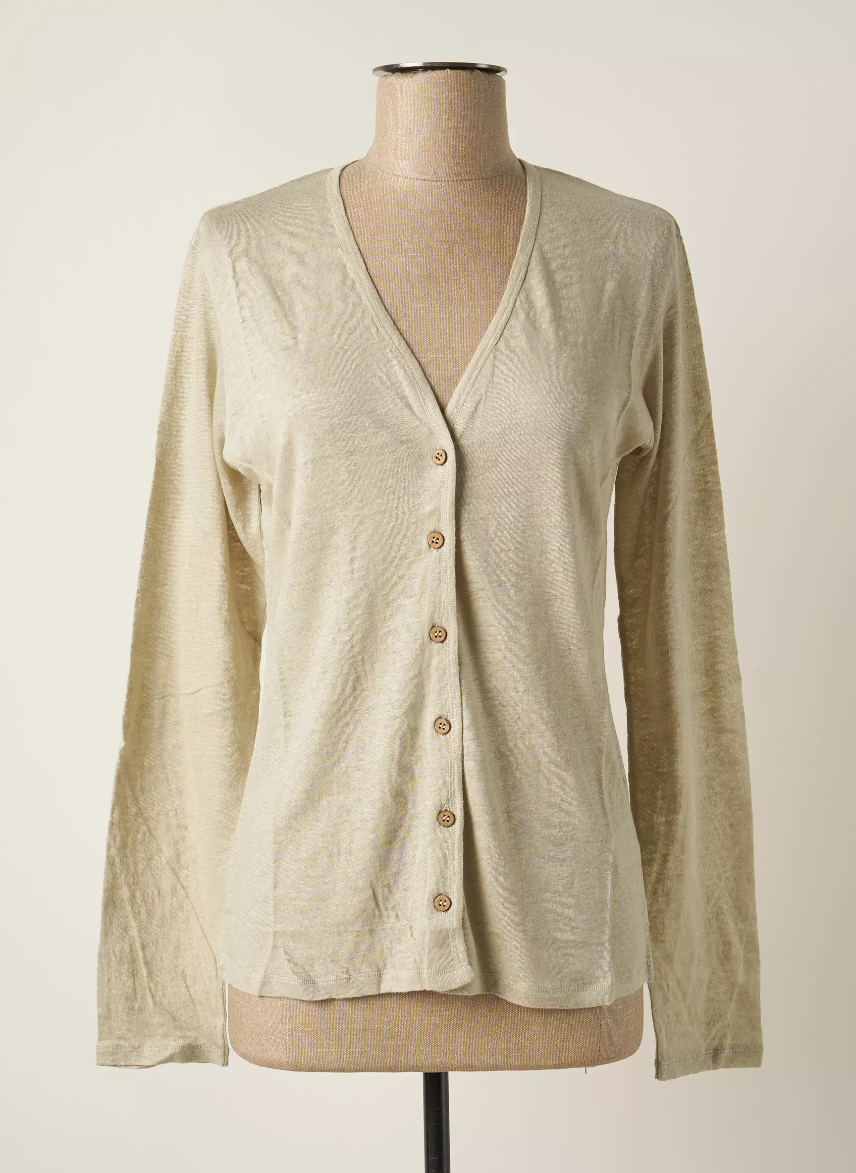 Stefan Green Cardigans Femme couleur beige