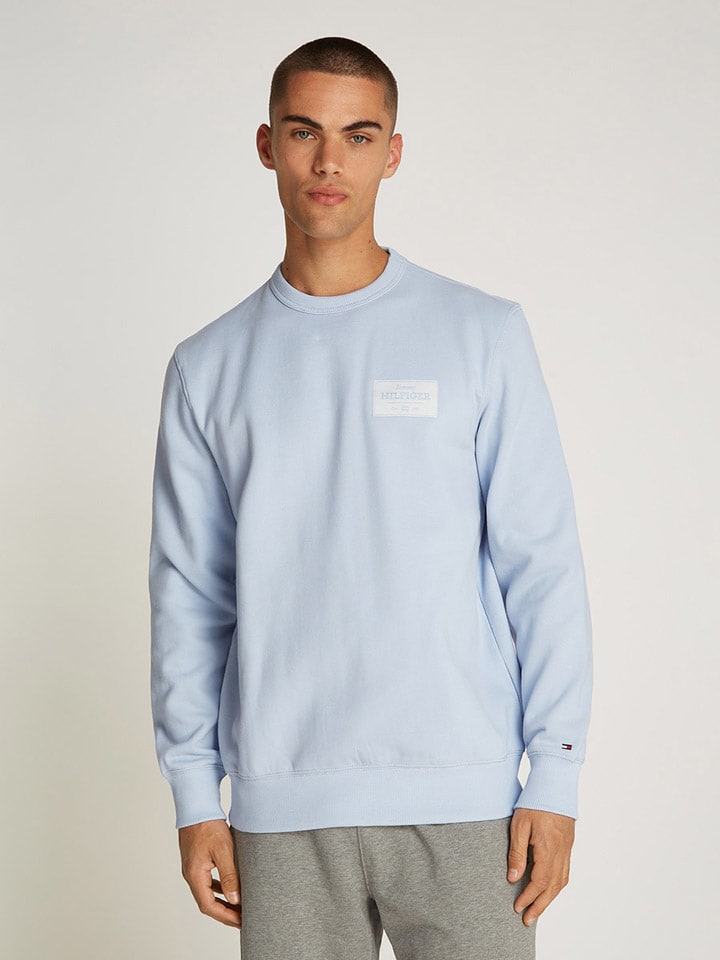 Tommy Hilfiger Sweatshirt in Hellblau günstig kaufen
