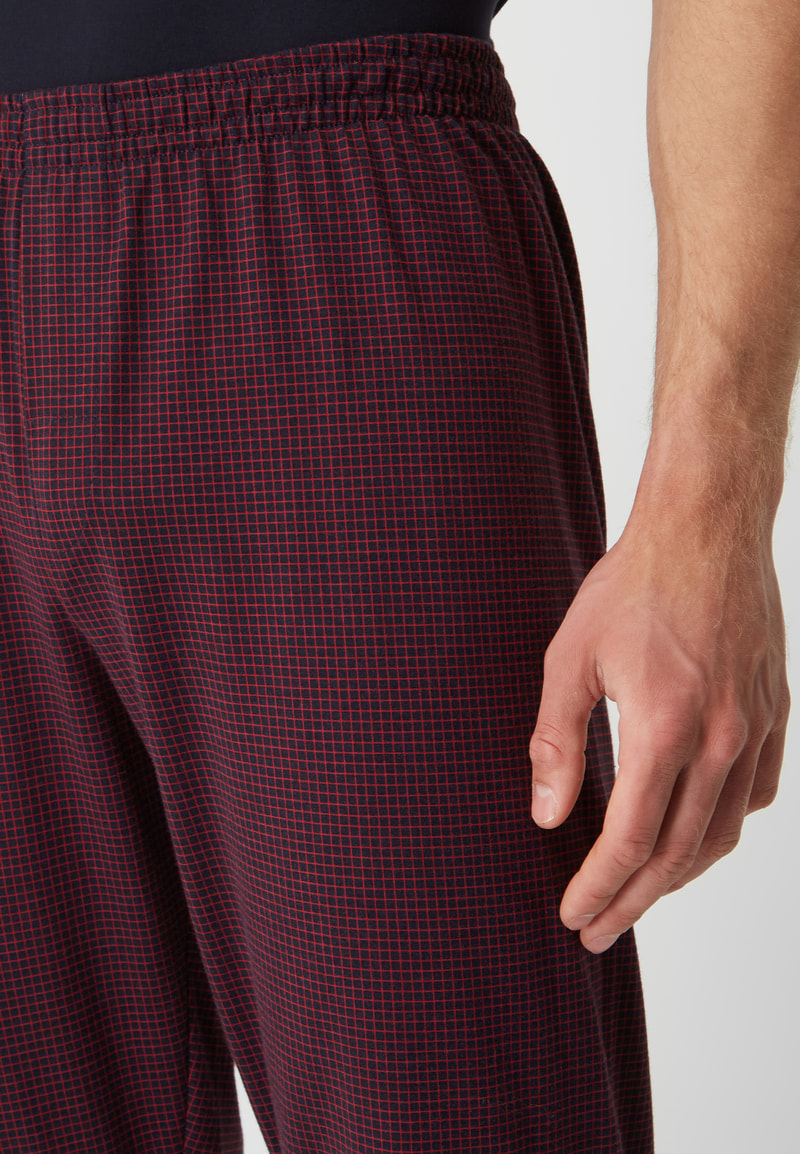Pyjama-Hose aus Baumwolle in bordeaux rot