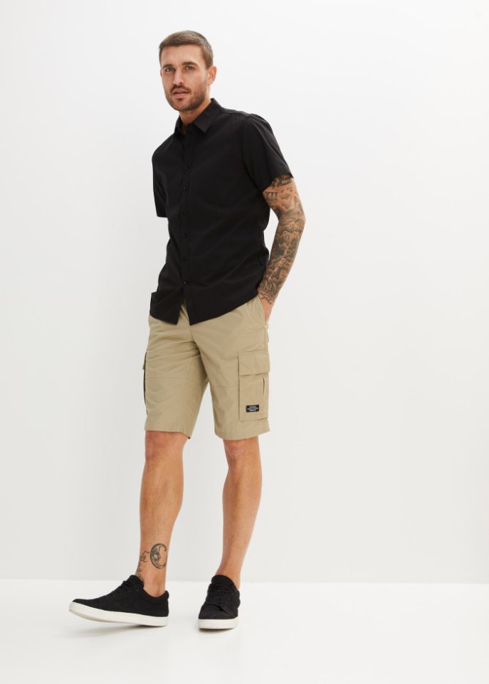 Schlupf-Cargo-Bermuda m. Komfortschnitt, Regular Fit