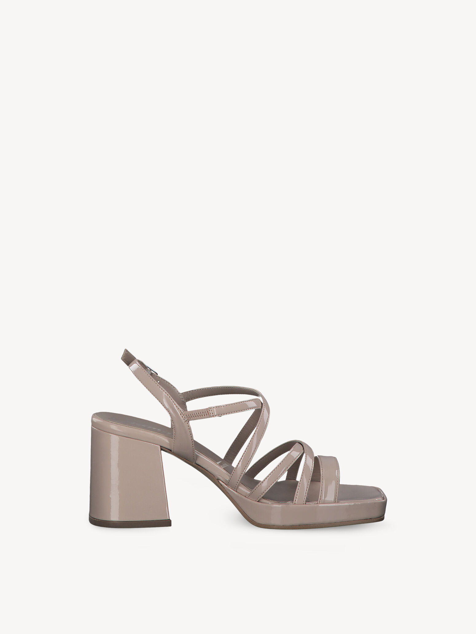Sandale à talon - beige