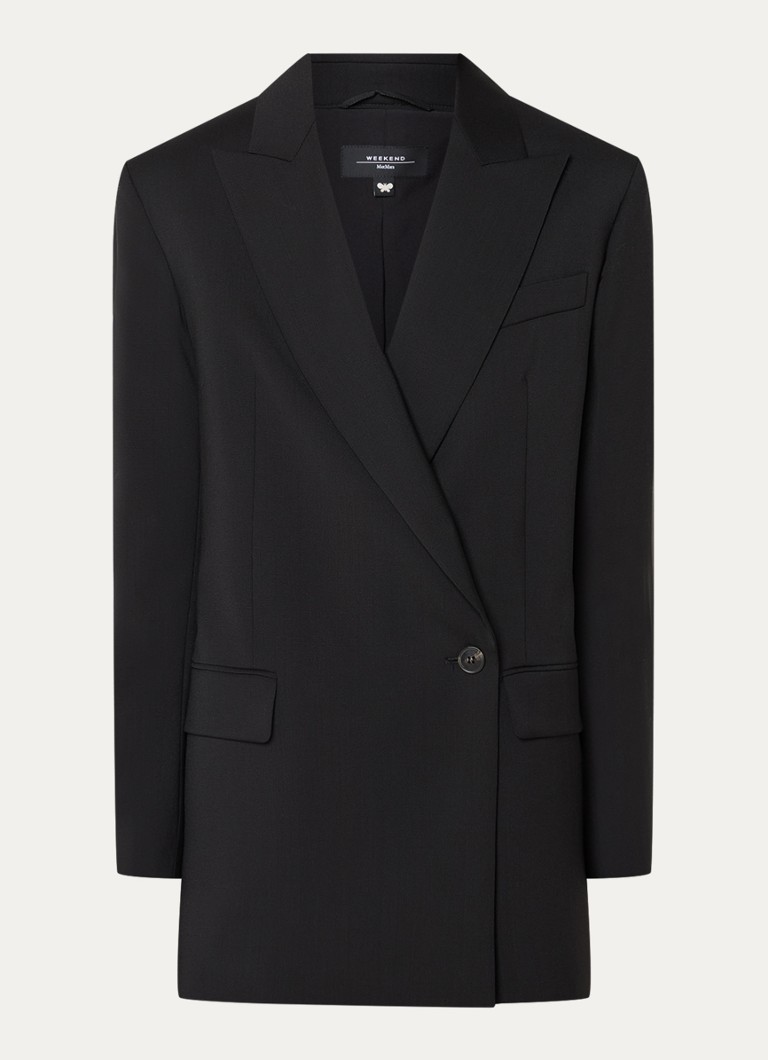 Sacou MaxMara Umbro din lână virgină cu buzunare cu clapă