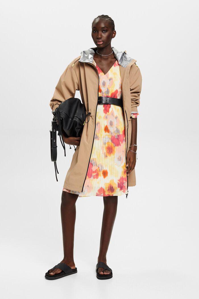 Minikleid mit floralem Allover-Print