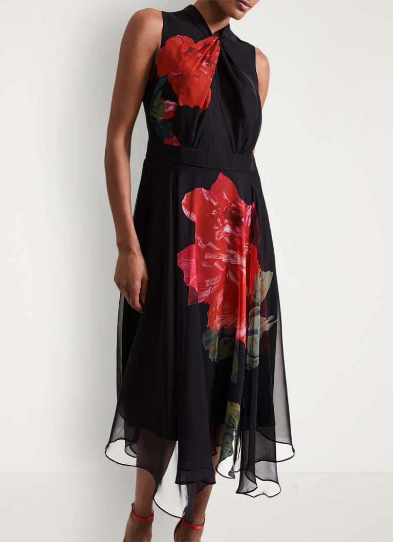 Abito midi con stampa floreale Phase Eight Lucia