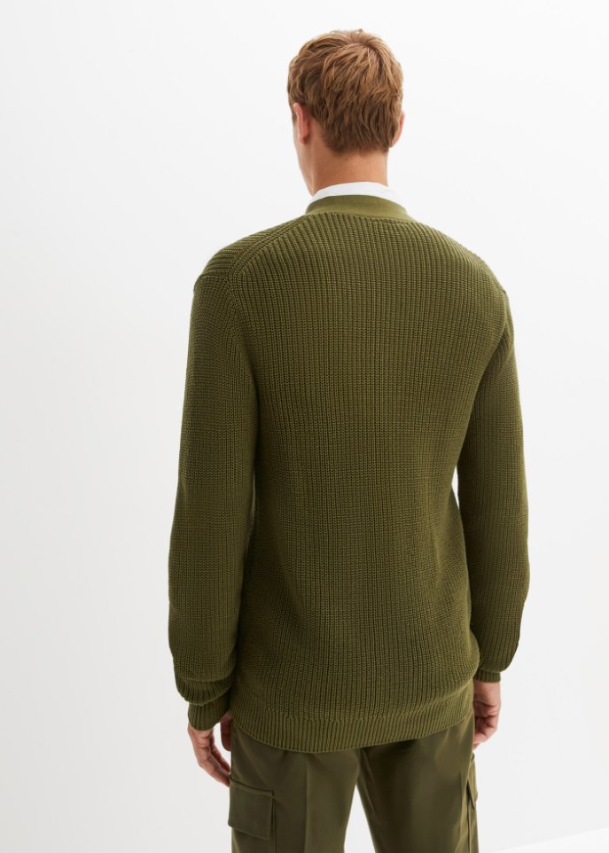 Strickjacke mit Webtaschen