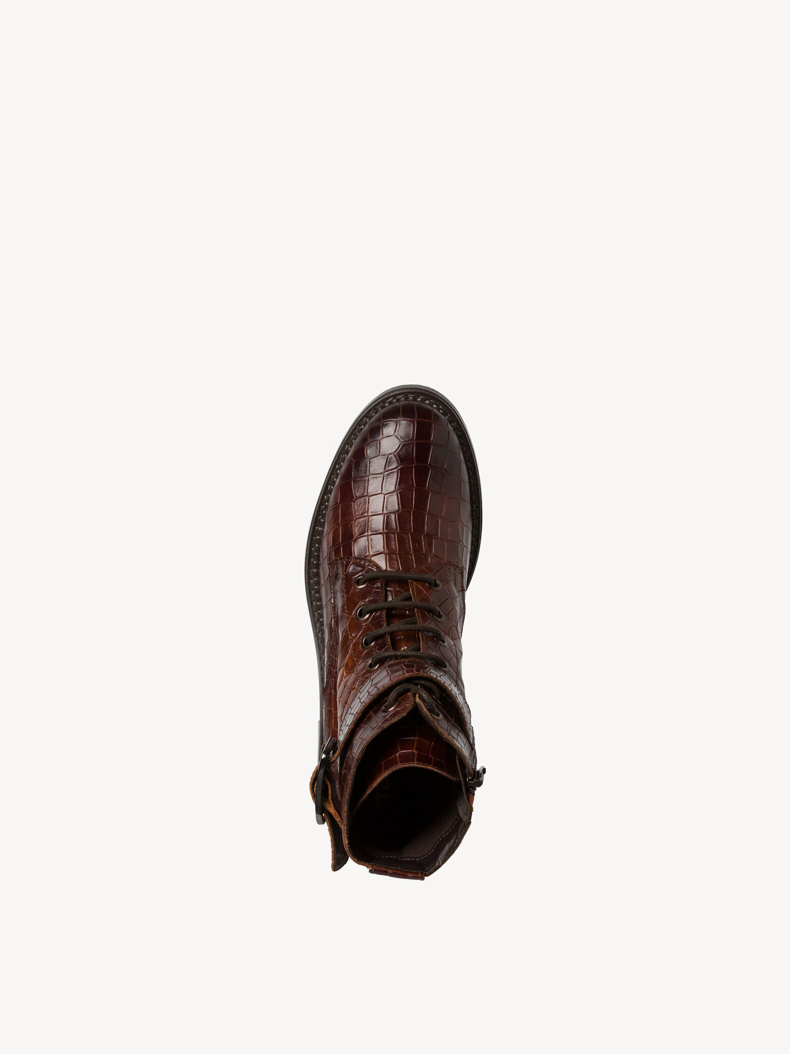 Bottine en cuir - marron