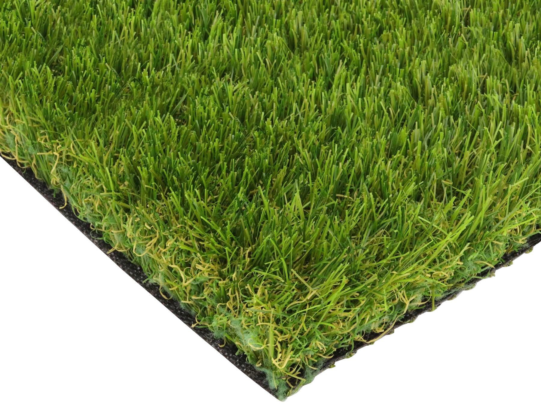 Kunstrasen MEGAN, Primaflor-Ideen in Textil, rechteckig, Höhe: 40 mm, realistische Optik, mit Drainagefunktion, ideal für Balkon & Terrasse