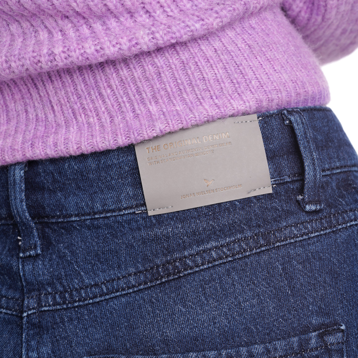 Damen Straight-Jeans zum Knöpfen