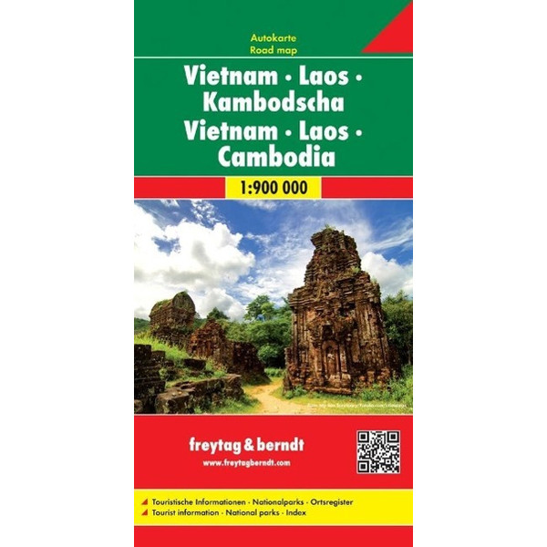 Vietnam - Laos - Kambodscha 1 : 900 000 - Straßenkarte