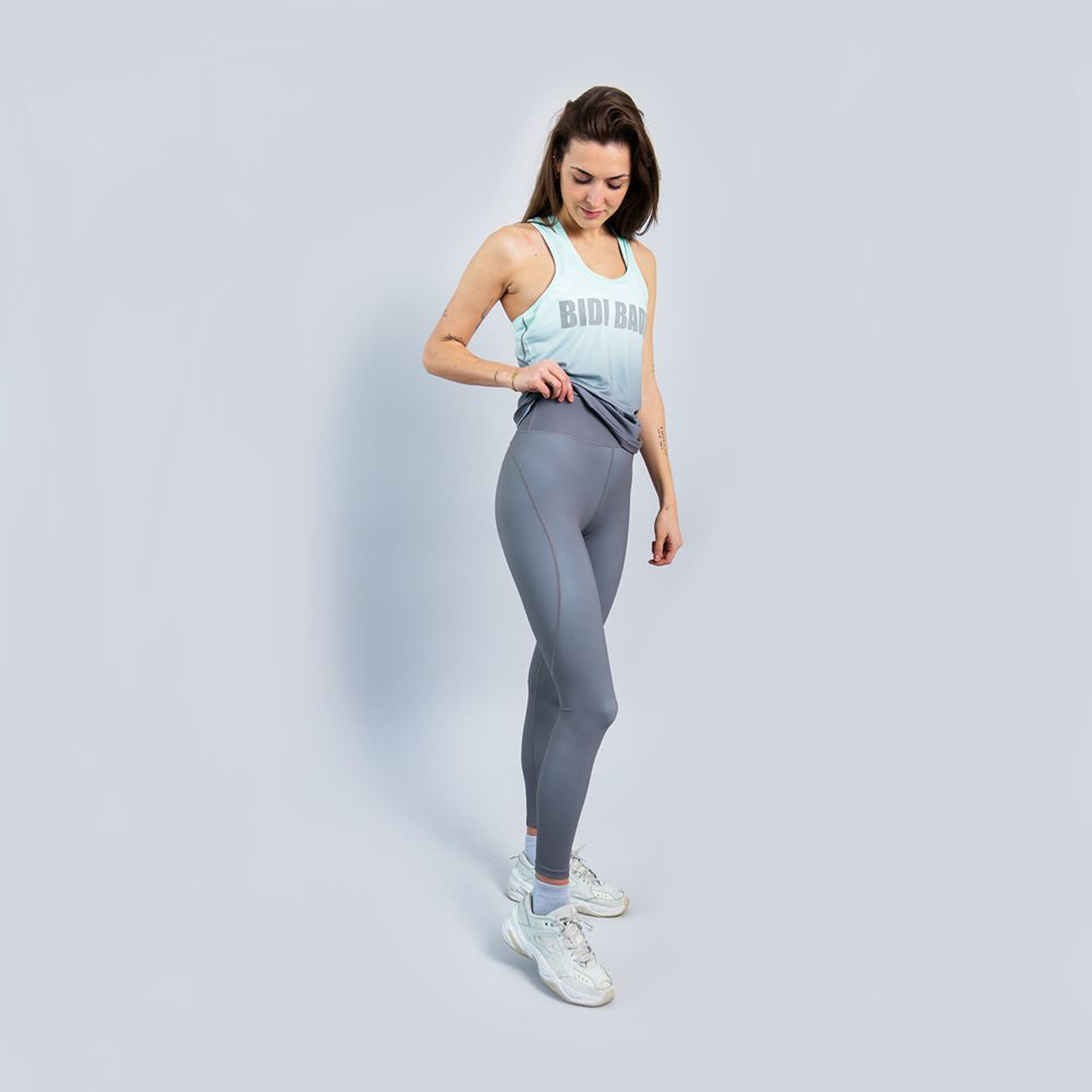 Rhombo Move Printed Tank-Top Damen - Grau