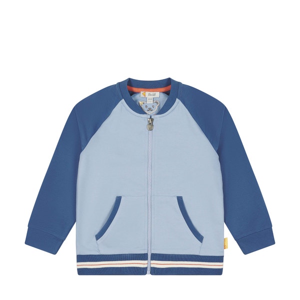 Sweatjacke, mittelblau für Jungs