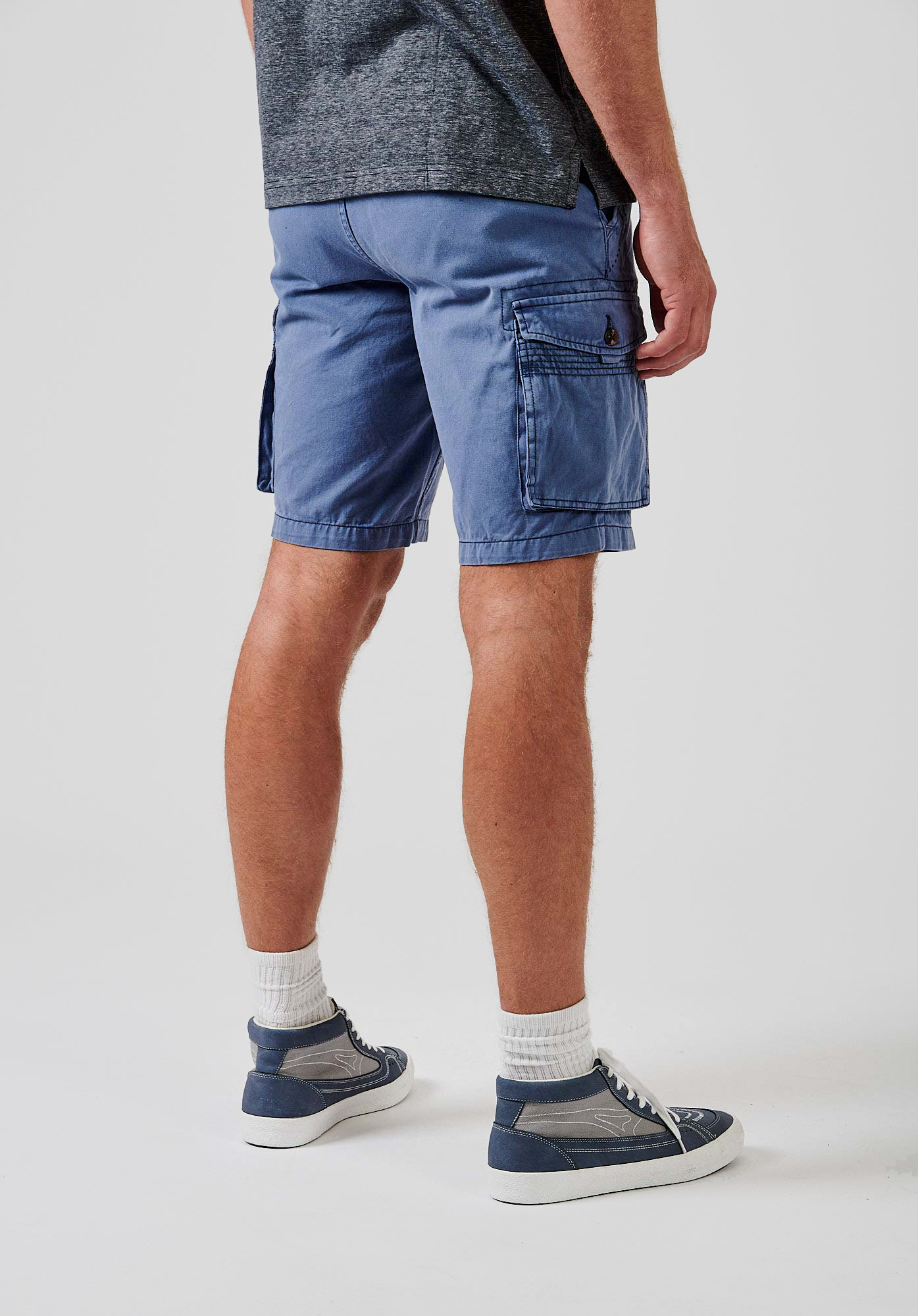 MARCO  Short bleu cargo Homme en 100% coton