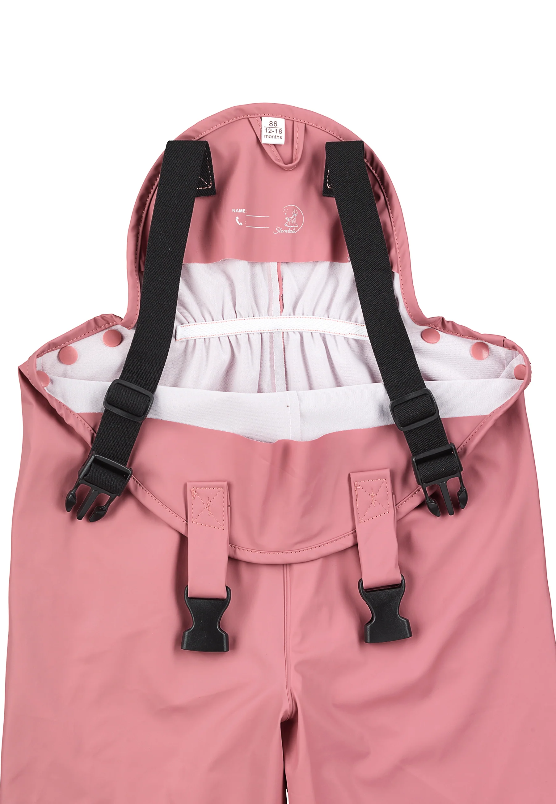 Regenträgerhose ungefüttert mit Reflektoren, uni
