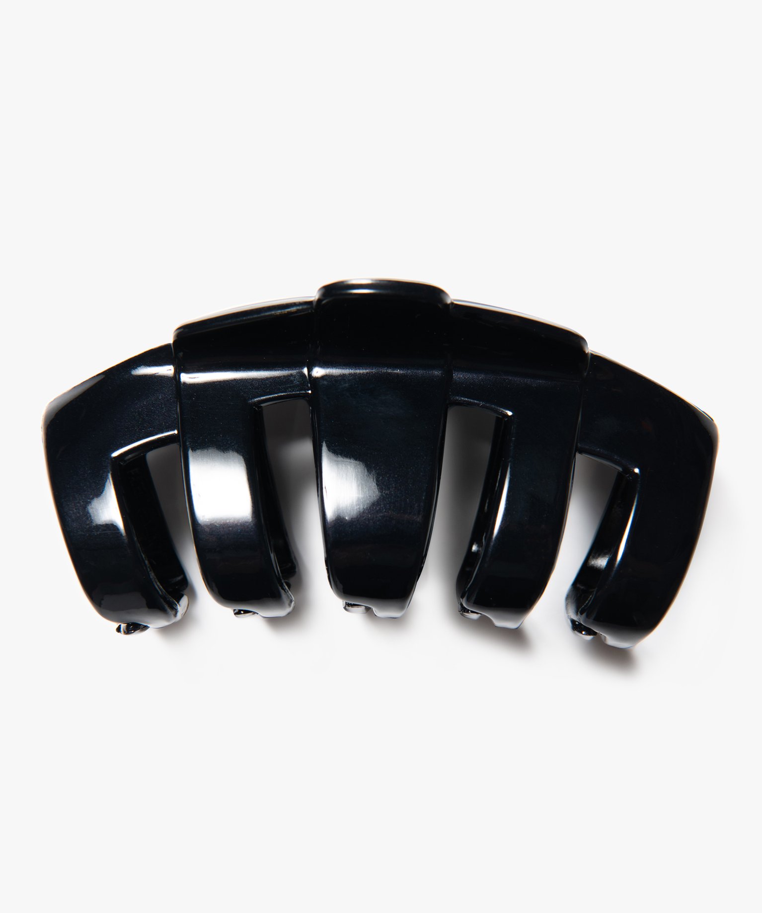 Pince crabe femme pour les cheveux design graphique noir | GEMO