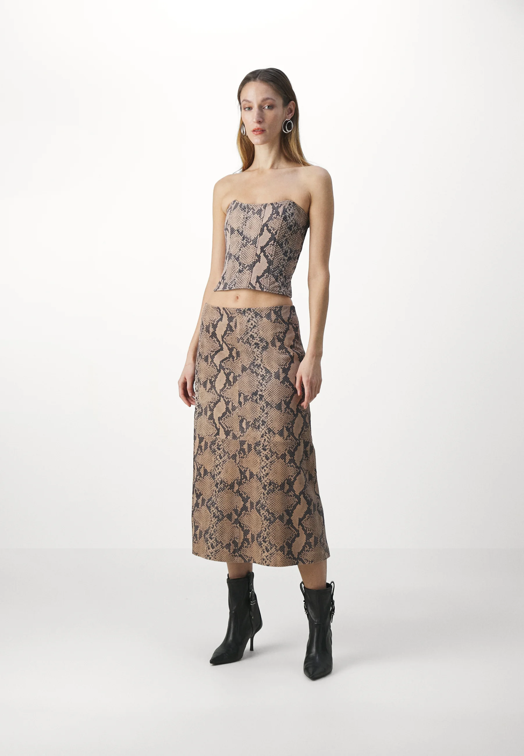 FALDA MIDI STUDIO ID - Falda acampanada