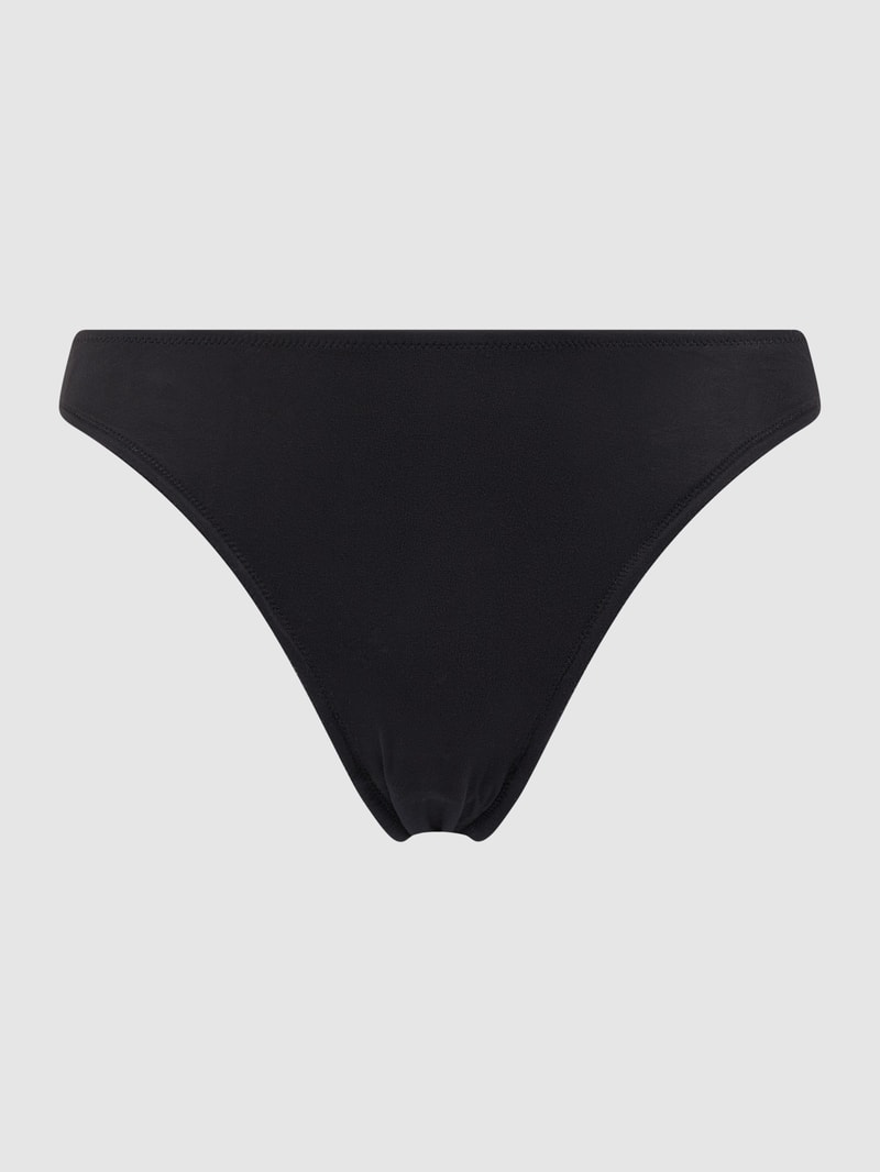 Slip mit Spitzeneinsatz Modell 'INVISIBLE LACE' in schwarz