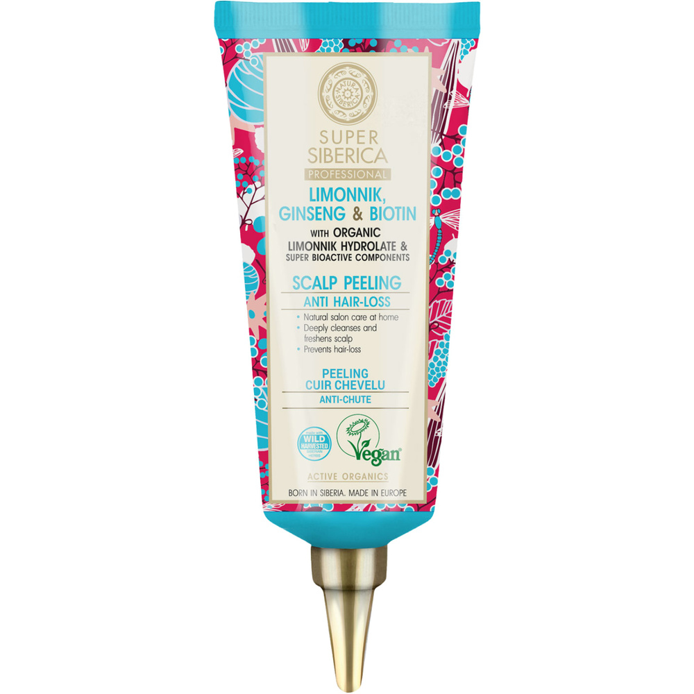 Natura Sibérica Peeling Cuir Chevelu Schisandra et Ginseng Soin Capillaire Anti-Chute