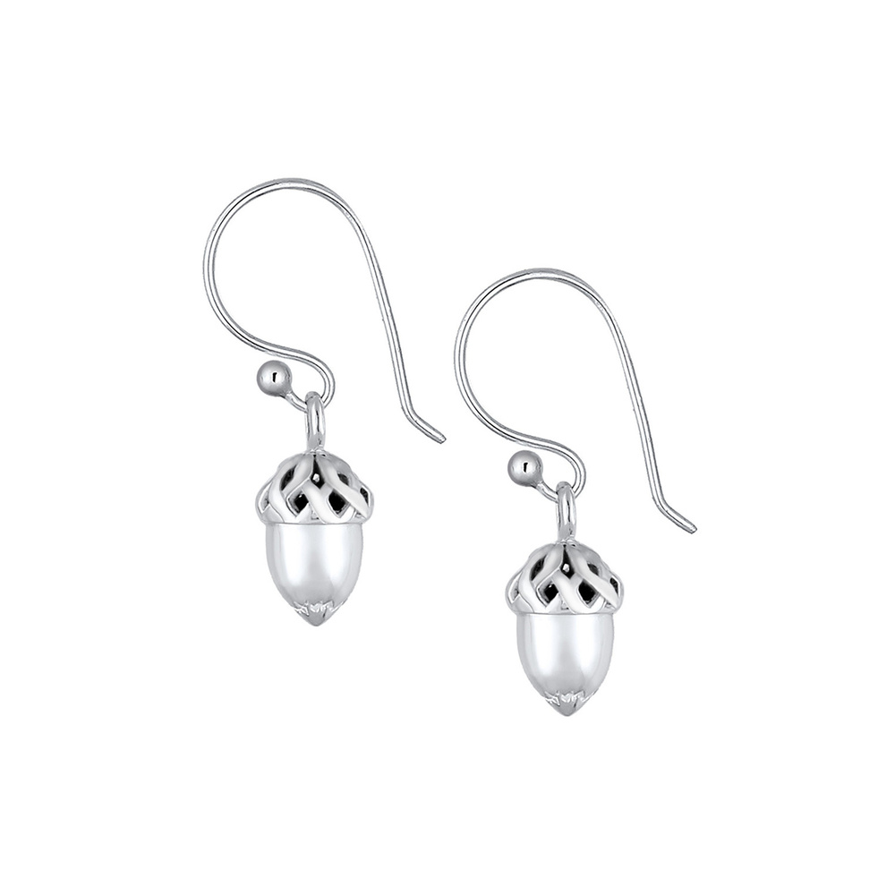 Elli Elli Boucles d'Oreilles Haselnuss Tracht 925 Sterling Silber Boucles d'oreilles