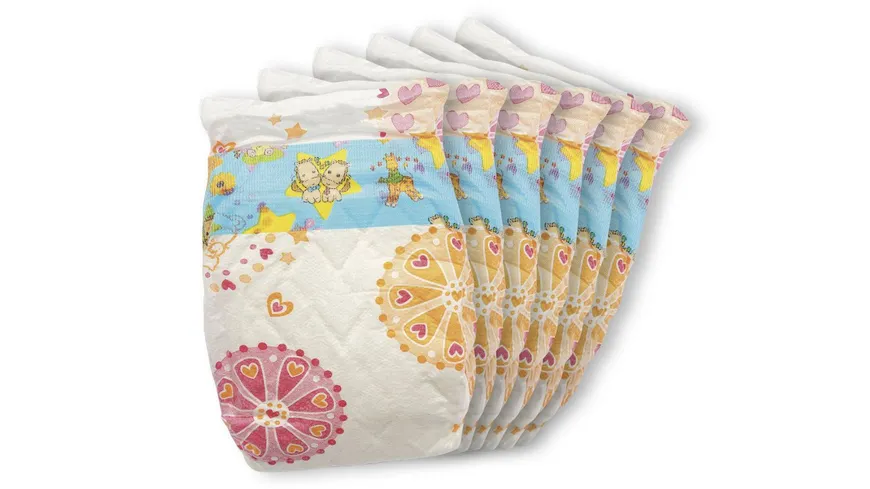 Heless - Puppenwindeln, 6 Stück, Gr. 35-50 cm