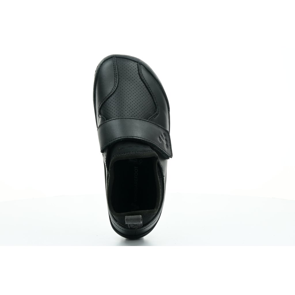 Vivobarefoot Primus School II Obsidian Leather schwarze Barfußschuhe