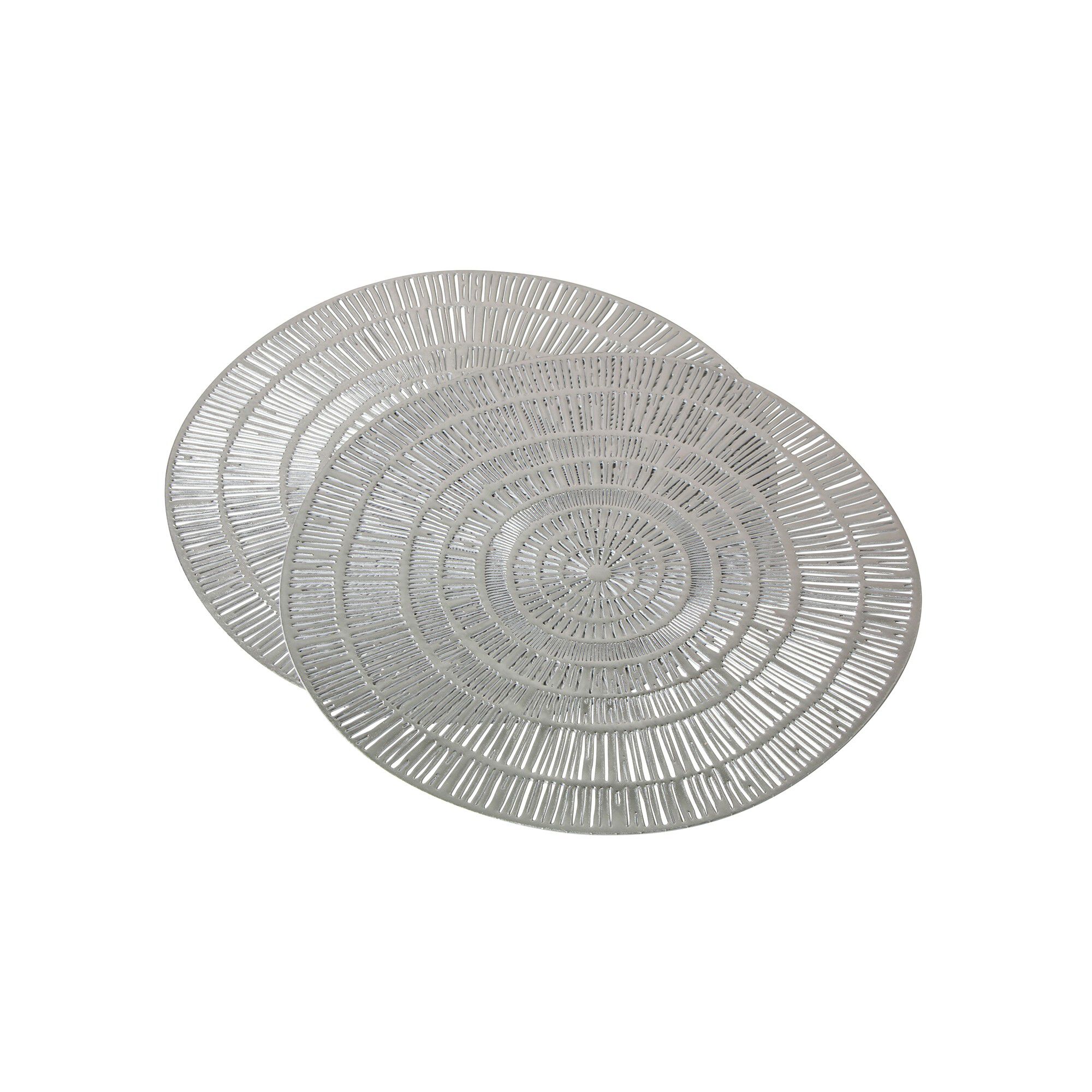 Lot de 2 sets de tables métallisés