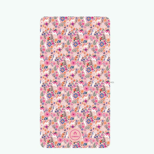 Wonderland - Pink Rectangular Microfiber Towel
