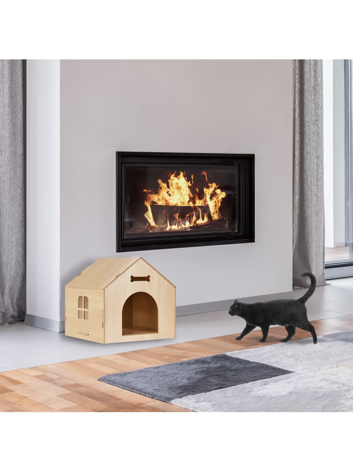 relaxdays Hundehütte in Natur günstig kaufen onesize