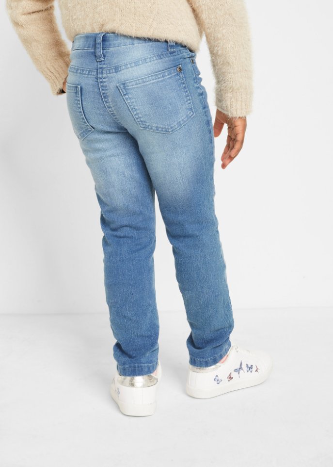 Mädchen Thermojeans mit Jerseyfutter