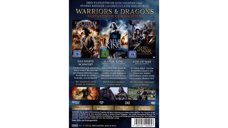 Warriors & Dragons - Fantastische Geschichten  [3 DVDs]