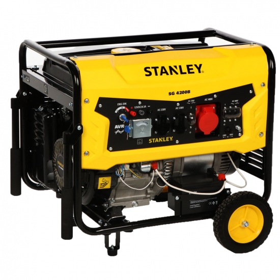Benzínový generátor Stanley SG 4200B AVR 4,3 kW 400V 604800130