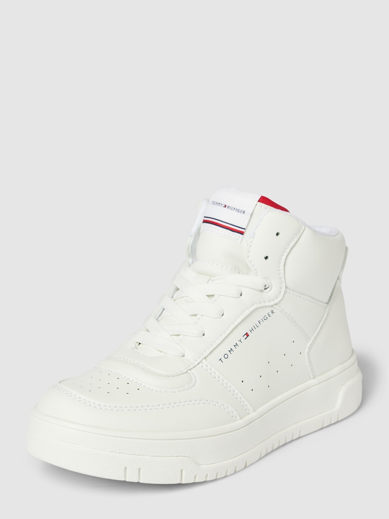 Sneaker mit Label-Details Modell 'PAULENE' in weiß