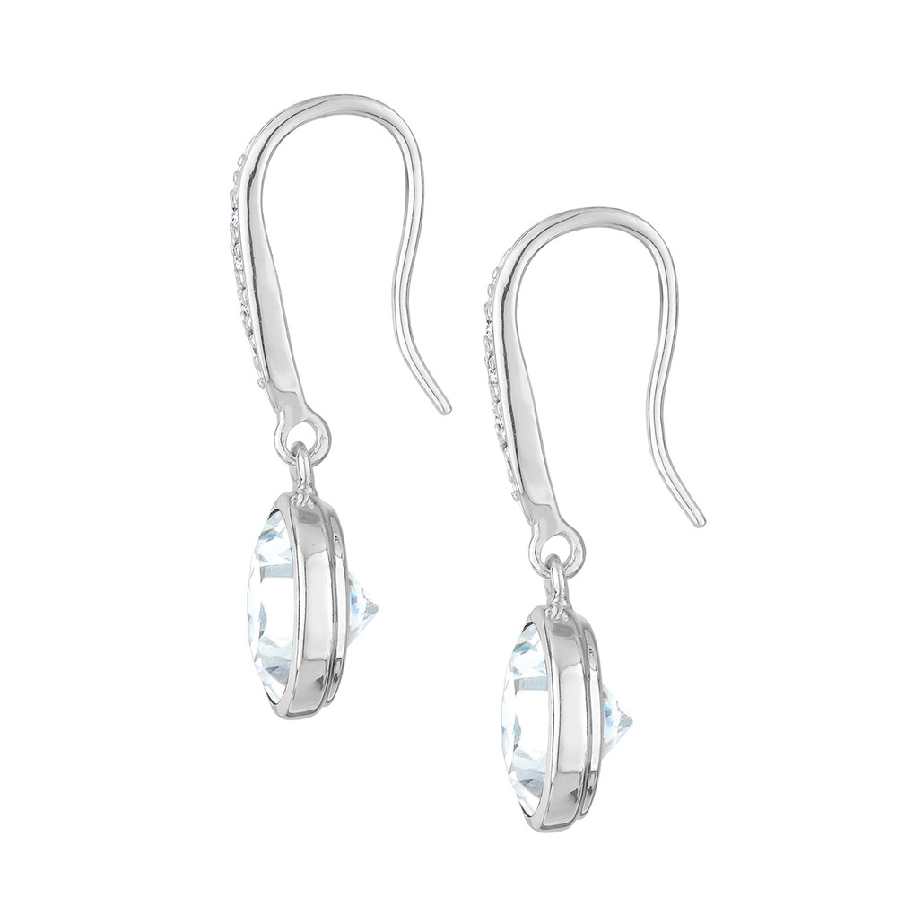 Elli Elli Boucles d'Oreilles Zirkonia Glamour Elegant Klassisch 925 Silber Boucles d'oreilles