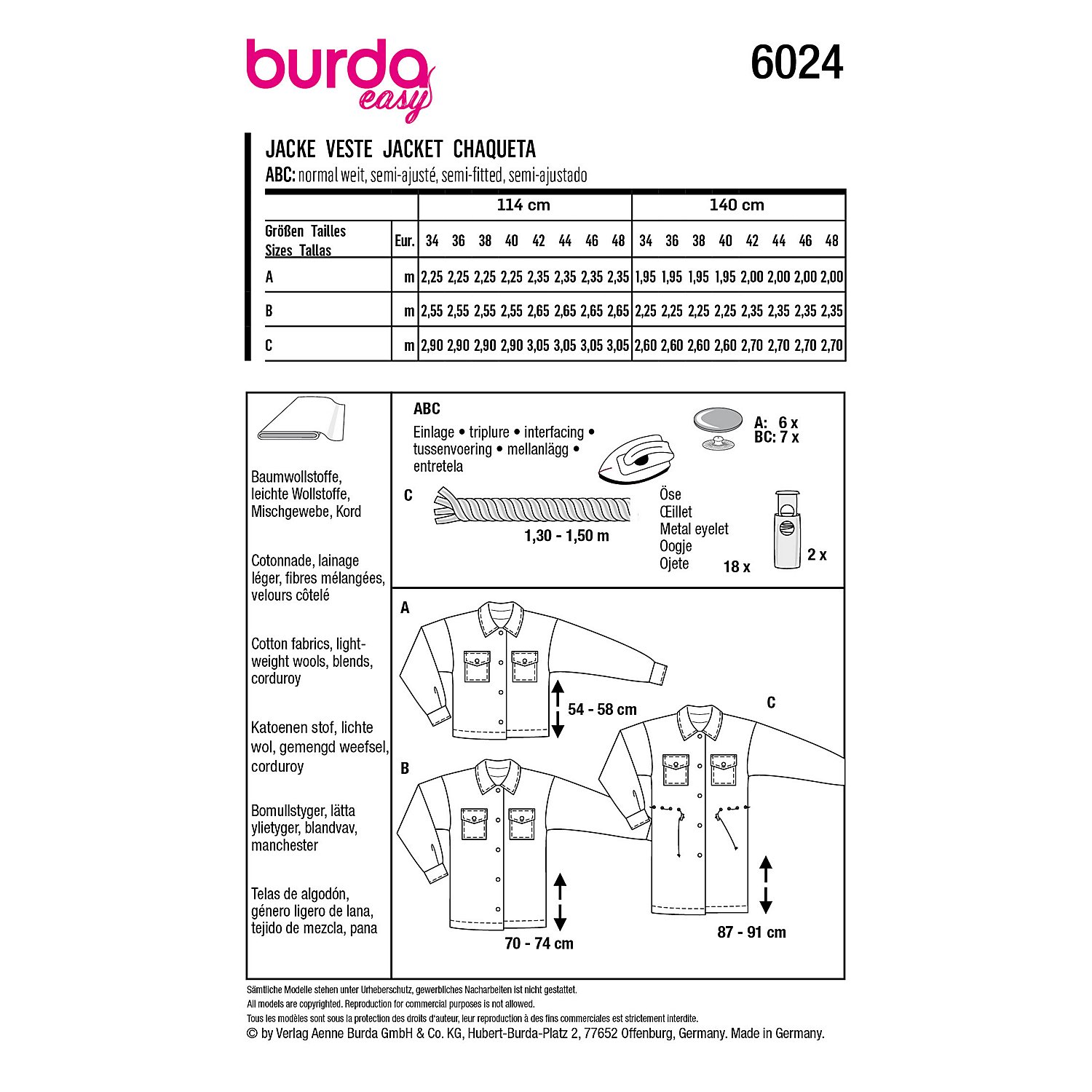 burda Schnitt 6024 